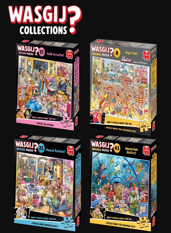 Jumbo Wasgij Destiny 27, Café to Latte! 1000 Piece Jigsaw Puzzle for Adults - Colourful, Challenging & Brainteasing Adult Puzzles - Puzzle the Future - 100% Recycled Cardboard Jigsaws - 1000pcs - Image 4